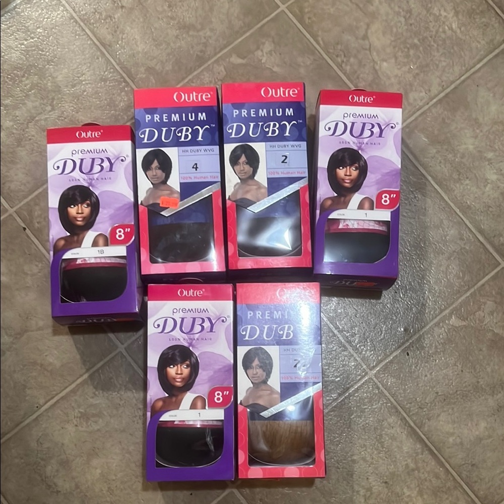Premium Duby Hair Extensions - Black and Brown